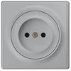 Розетка 1-м СП Florence 16А IP20 без заземл. винтов. контакты механизм сер. (1E10301302) OneKeyElect